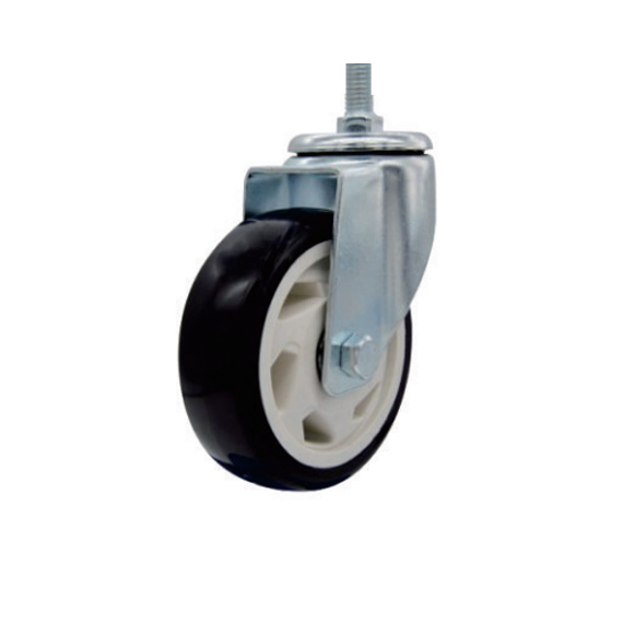 PVC玄色丝杆运动脚轮