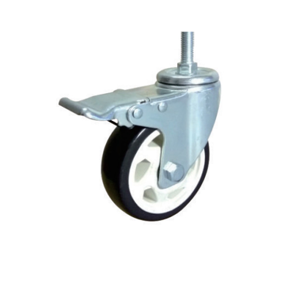 PVC玄色丝杆运动脚轮